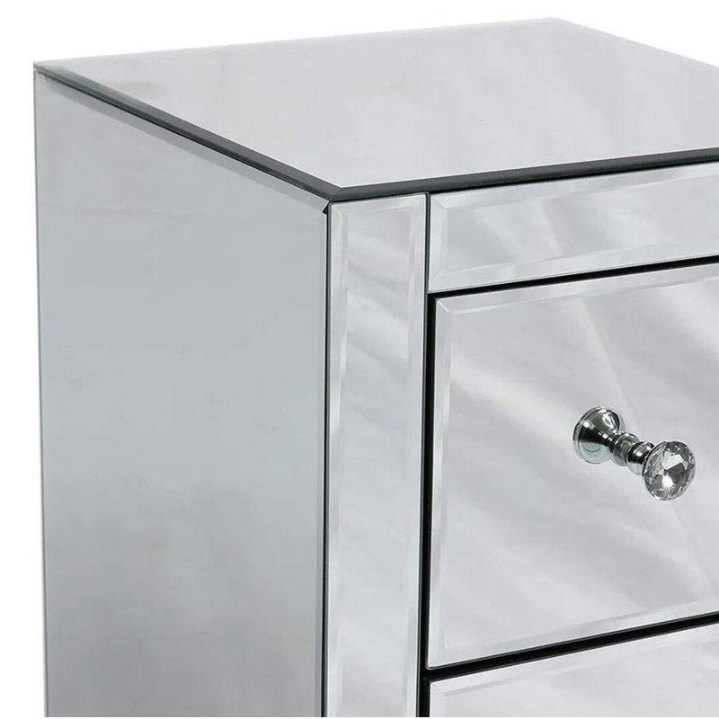 Demian Mirrored Nightstand, Individual