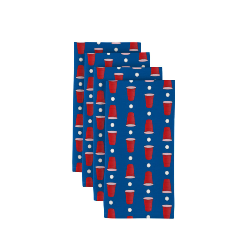 Polyester Abstract Square Napkin