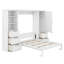 Grand lit escamotable mural avec rangement intégré pour garde-robe-1682043411