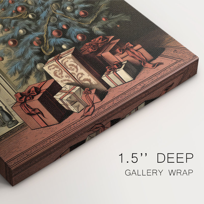 Art des Fêtes de Noël - Toile tendue avec châssis, H 12 po x l 8 po