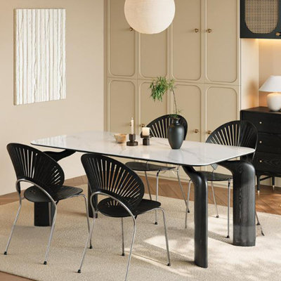 Dibru 4 - Person Four Leg Dining Set