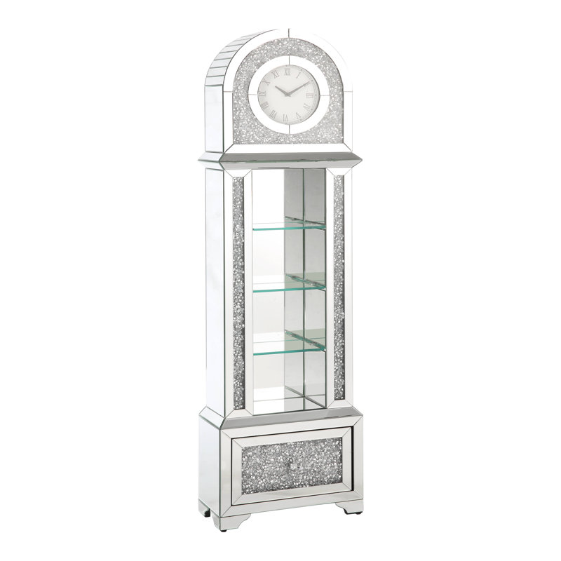 63.5'' H Mirrored Grandfather Clock