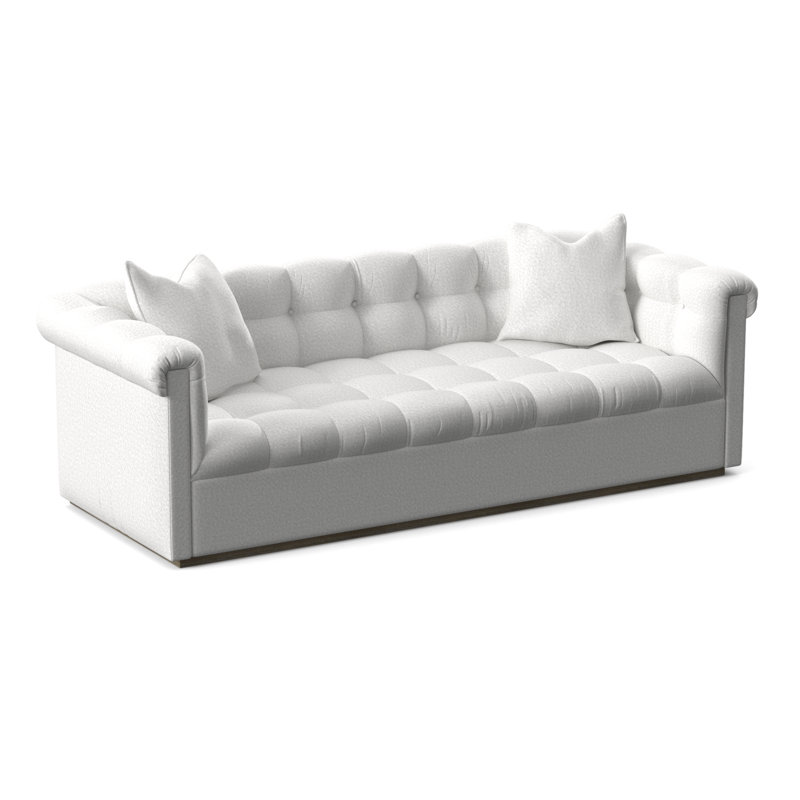 Thom Filicia Home 98" Nottingham Sofa, Tuck Linen, Hampton