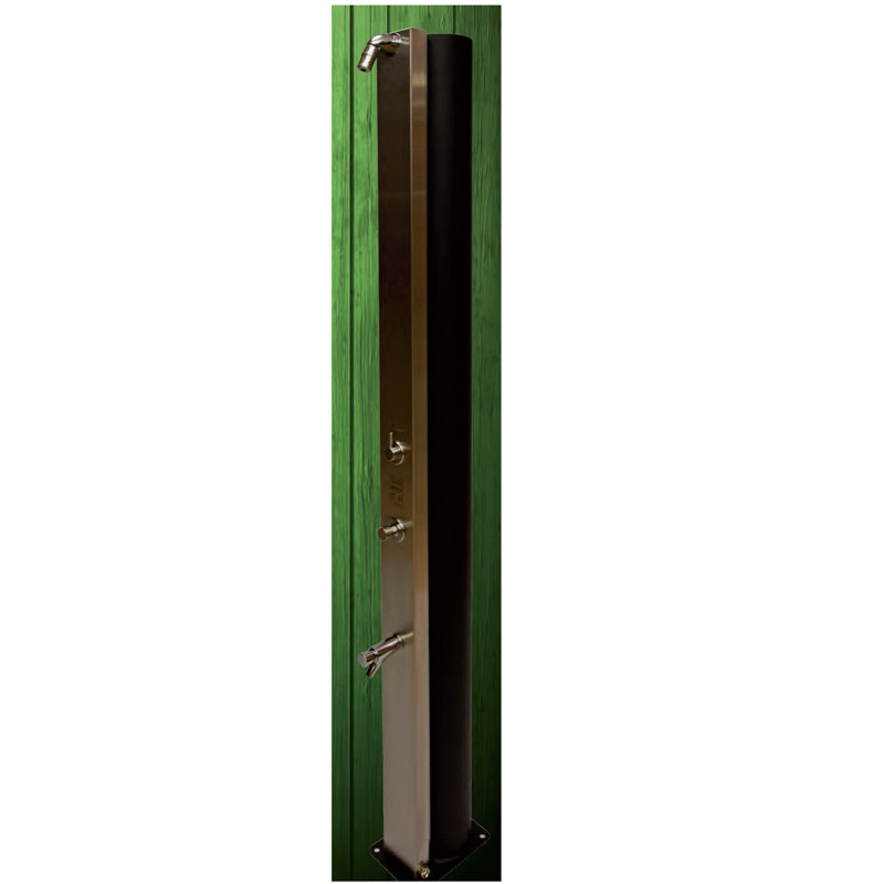 Timed Pool Shower Dakota Fields Solar Pool Shower ULTIMATE In Steel, Timed Foot Rinse 60L ...