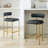 Maddox Upholstered Counter Height Bar Stools with Metal Legs-534966279
