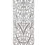 Ensemble de 2 panneaux muraux sculptés Ozy | Décoration ornée à la main | Bois blanc vieilli, 16 x 48