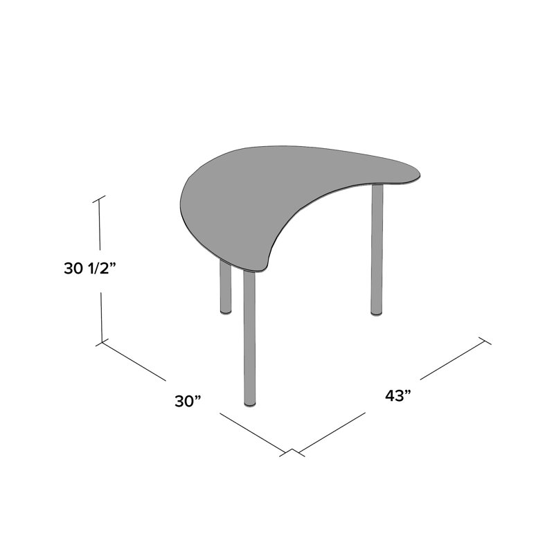 Boylan Tempered Glass Aluminium Writing Desk