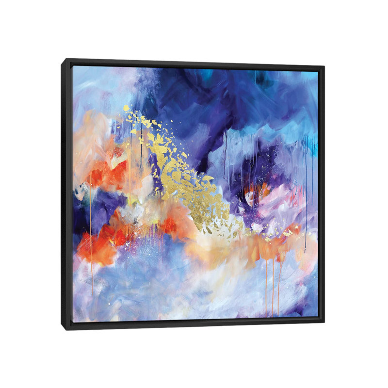Changer les marées par Sana Jamlaney - impression sur toile tendue, H 18 po x l 18 po x P 1,5 po, Toile avec cadre noir