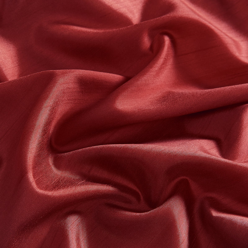 Panneau de rideau semi-transparent avec passe-tringle Mullan, Rouge