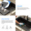 Quartz 33" x 22" Drop-in Quartz Kitchen Sink Single Bowl Kitchen Sink Granite Composite Kitchen Sink-101514614