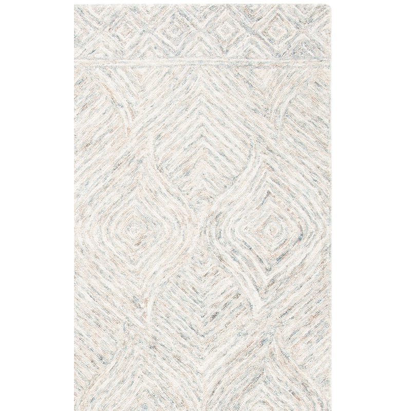 Treva Hand Tufted Wool Geometric Rug, Runner 2'3" x 8'