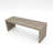 Dune Rounded Bench - Ash Brown