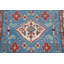 Tapis unique en laine noué à la main nouvel âge de 5 pi 3 po x 7 pi 11 po ivoire / rouge / bleu