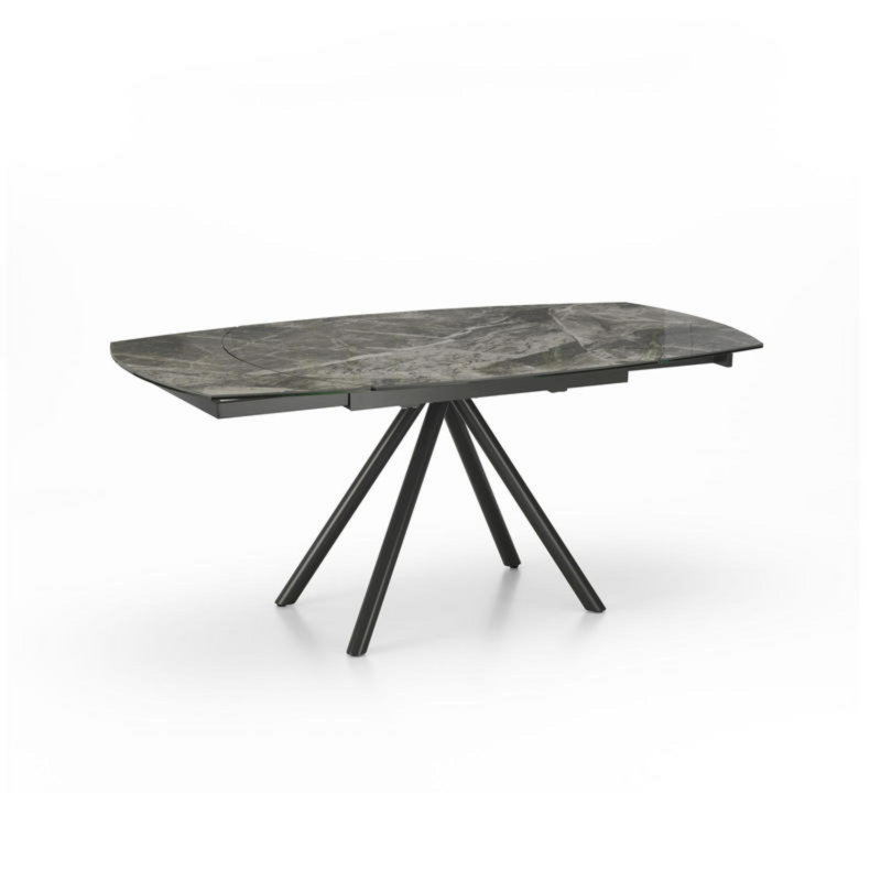 Lutie Extendable Metal Base Dining Table