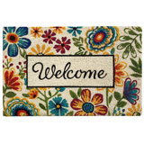 Krey Non-Slip Floral Indoor / Outdoor Doormat