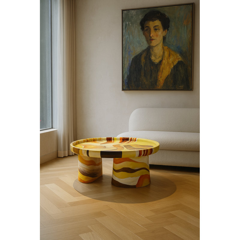 Table basse Artempo peinte à la main