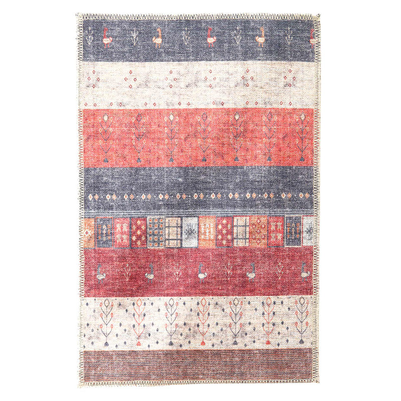 Tapis moderne à tissage large 1 pi 7 po x 2 pi 6 po
