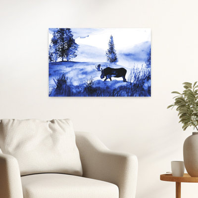 A Winter Moose Landscape