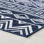 Tapis d'intérieur / extérieur bleu marine / blanc Farrington Gurney-1458199057