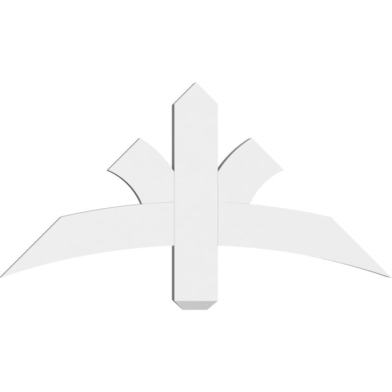 Support pour pignon Davenport, H 18 po x l 36 po (pas: 12/12), P 2 po x F 4 po, PVC