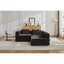 Canapé-lit convertible au sol avec structure de forme fixe, aucun assemblage requis, tissu chenille pour le salon et la chambre à coucher-919410932