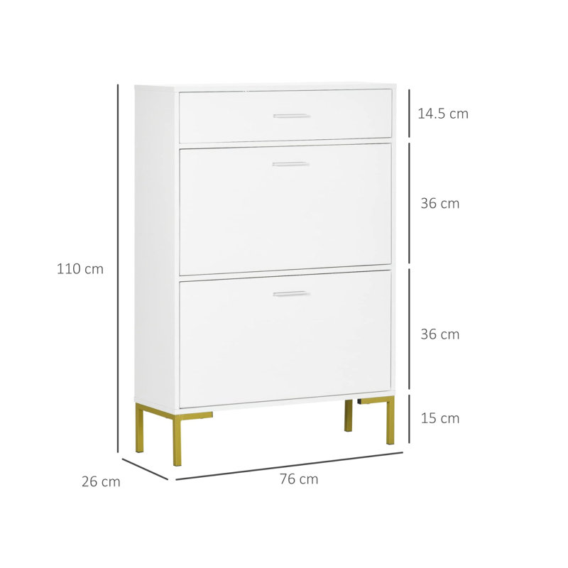 12 Pair Shoe Storage Cabinet