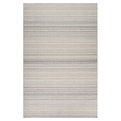 4' X 6' Gray and Ivory Abstract Area Rug
