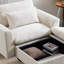 Fauteuil et repose-pieds de 51 po de largeur-101697586