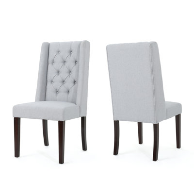 Toshia 1'' H Tufted Upholstered Dining Chair