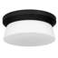 Plafonnier encastré à DEL noir intégré 11 pouces avec 1450 lumens 25W à DEL haute performance, 3 températures de couleur 3000K / 4000K 5000K, gradateurs compatibles à intensité variable, diffuseur en verre blanc gravé,