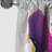 Purple Gold Whispered Abstractions I - Abstract Curtain - Blackout Curtain - 1 Panels-2095549829