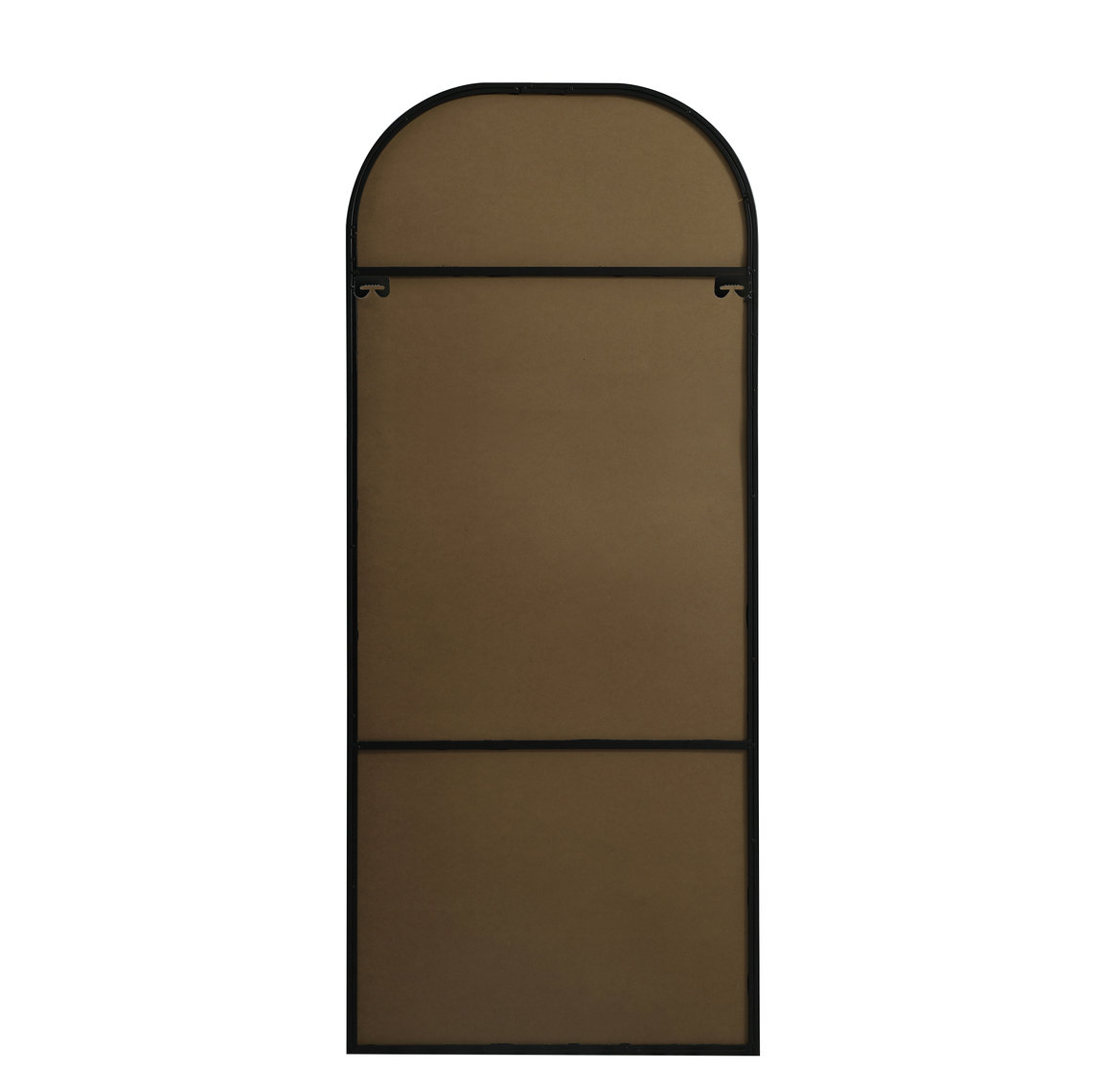 Sabine Metal Wide Arch Wall Mirror, 66" x 28", Black