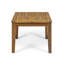 Table d'appoint d'extérieur en bois naturel - Minimise l'utilisation de l'espace, l 20 po x P 20 po, H 15,58 po, idéale pour les petits espaces, 20 po x 20 po x 15,58 po