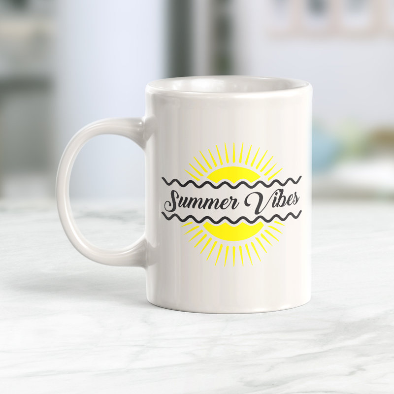 Tasse à café Summer Vibes, Céramique, 11 oz