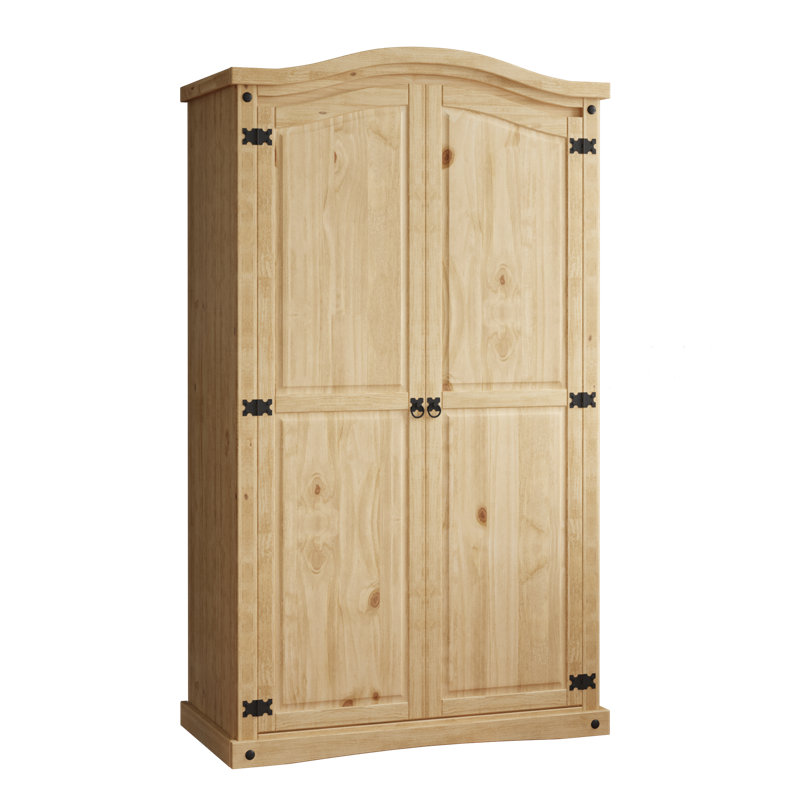 Harold 2 Door Solid Wood Wardrobe