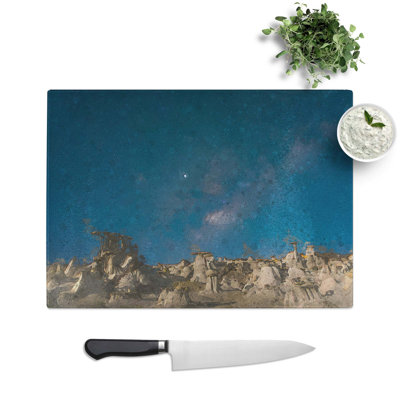 Tempered Glass Stars over the Canyon Chopping Board