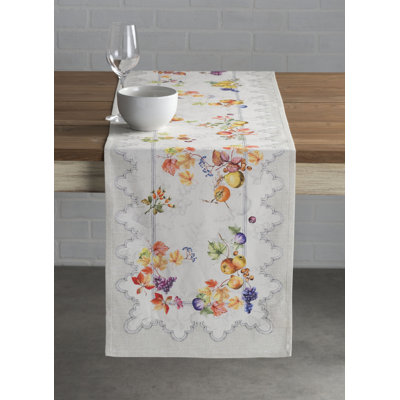 Floral 100% Cotton Table Runner