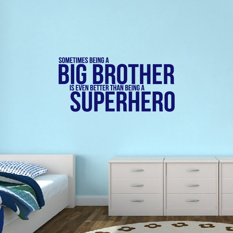 Décalcomanie murale big frère, Bleu marine