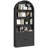 6-tier 74.41" Tall Bookshelf Farmhouse Arched Bookcase with Cabinet-1839662936-1665049771