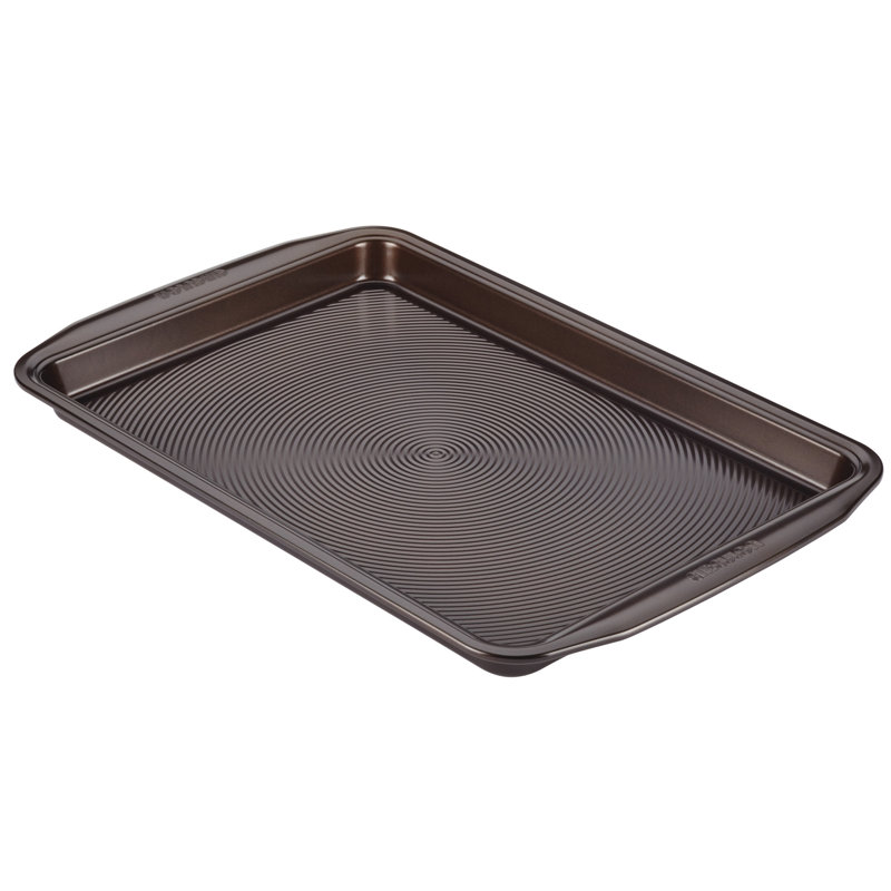 Circulon Bakeware Nonstick Cookie Pan / Cookie Sheet, 17" H x 11" W, Chocolate Brown