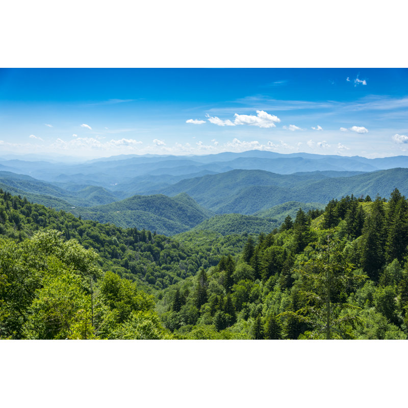 Smoky Mountain Valley View by Thomas Faull - Wrapped Canvas Print, 30cm H x 46cm W x 3.8cm D