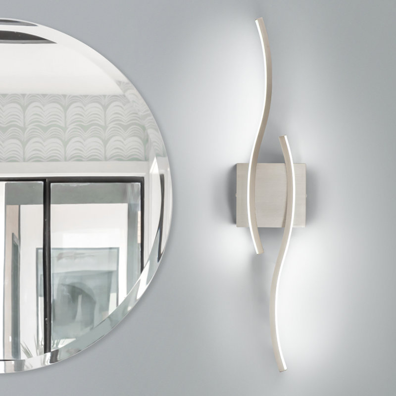 Éclairage pour meuble-lavabo à 2 lumières DEL à intensité variable Keyaan, 6 000 K, Nickel