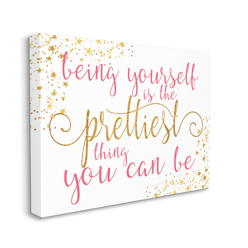 «Being Yourself Is Prettiest Expression Art» par Alli Rogosich, H 36 po x l 48 po x P 1,5 po