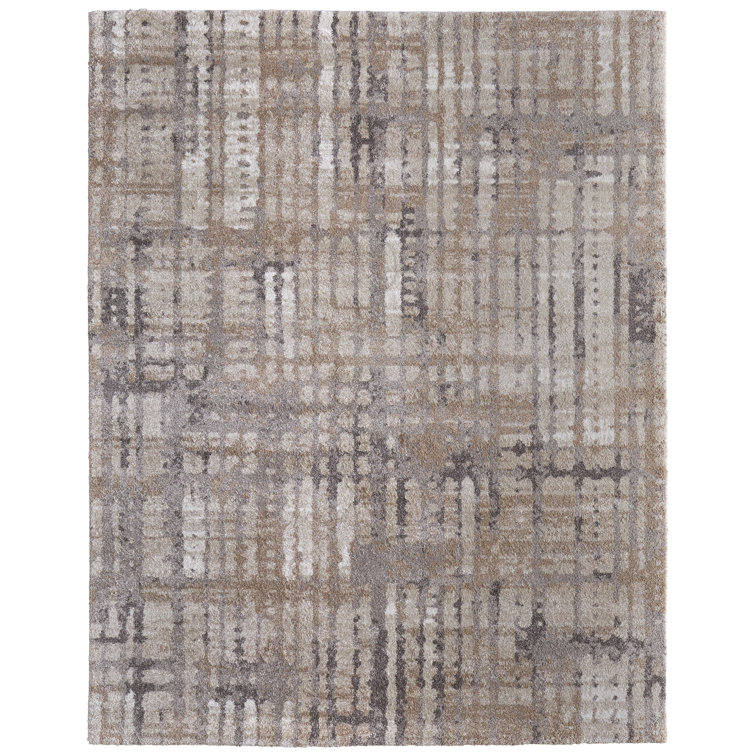 Templas moderne abstrait, brun / brun clair / ivoire