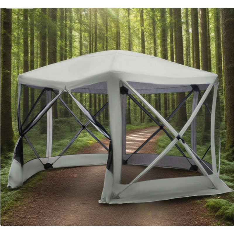 Tente de réception hexagonale 6 côtés, Beige