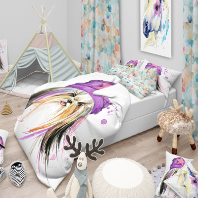 Ensemble de housse de couette moderne et contemporaine