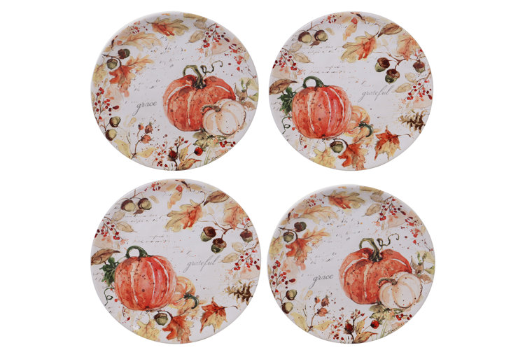  100 PCS Thanksgiving Plates, Large 9 Thanksgiving