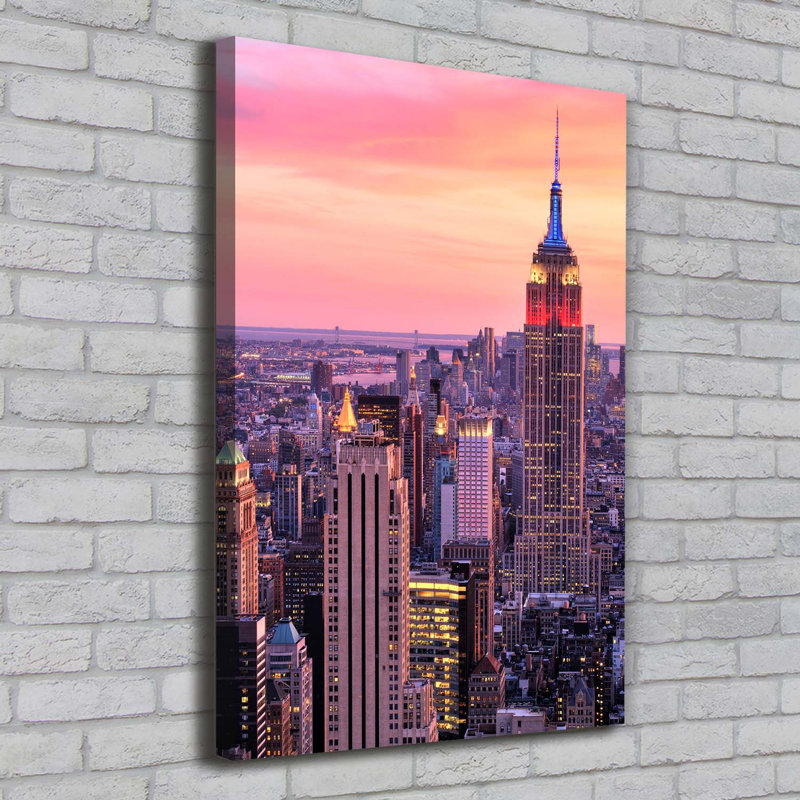 New York West - Wrapped Canvas Print