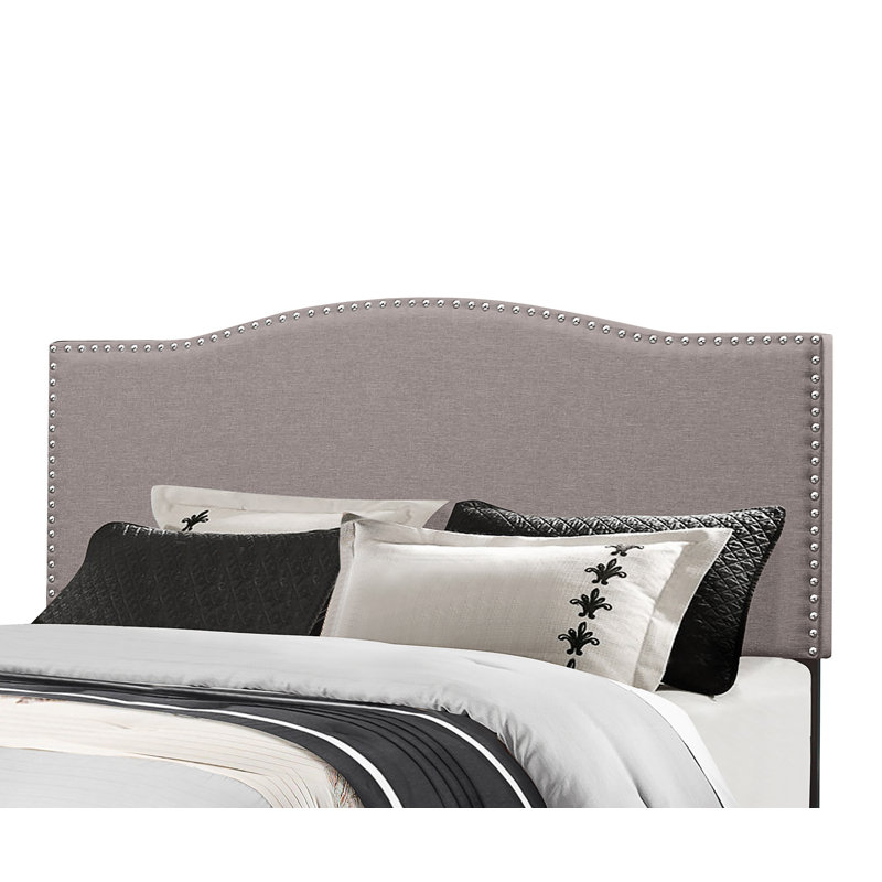 Tête de lit tapissier à panneau Vyron, Double / Grand, Polyester gris glacier