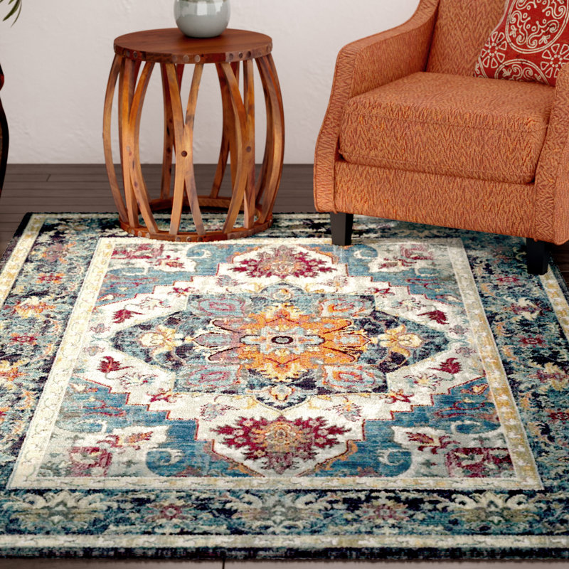 Emberlin Performance Oriental Rug, Rectangle 6' x 9'2"